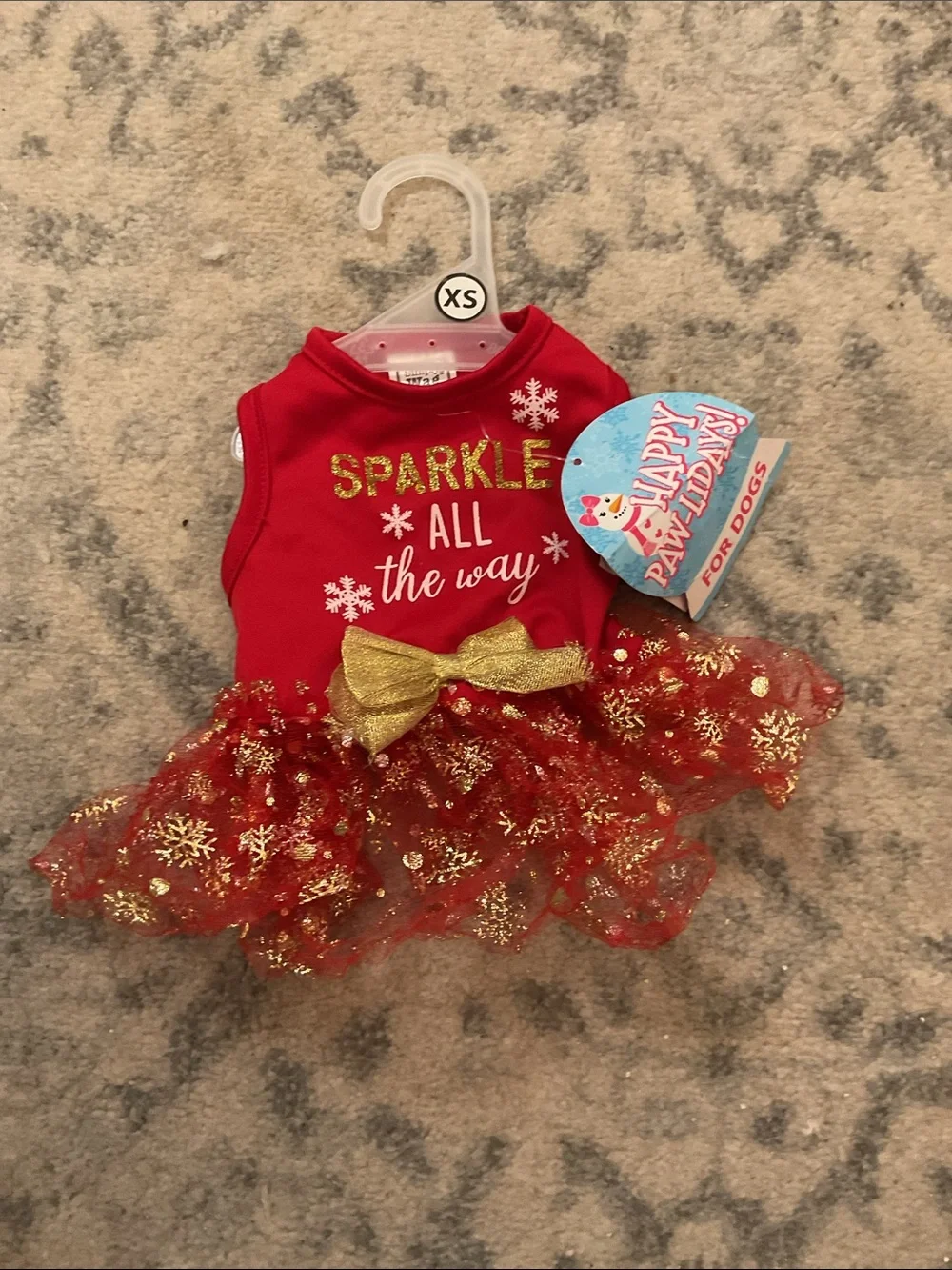 Simply way pet dog Christmas dress, size XS
